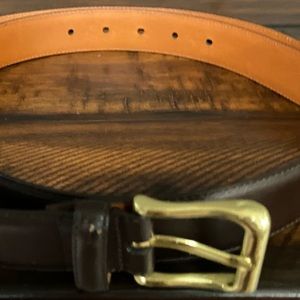 Mens Coach Leather Belt